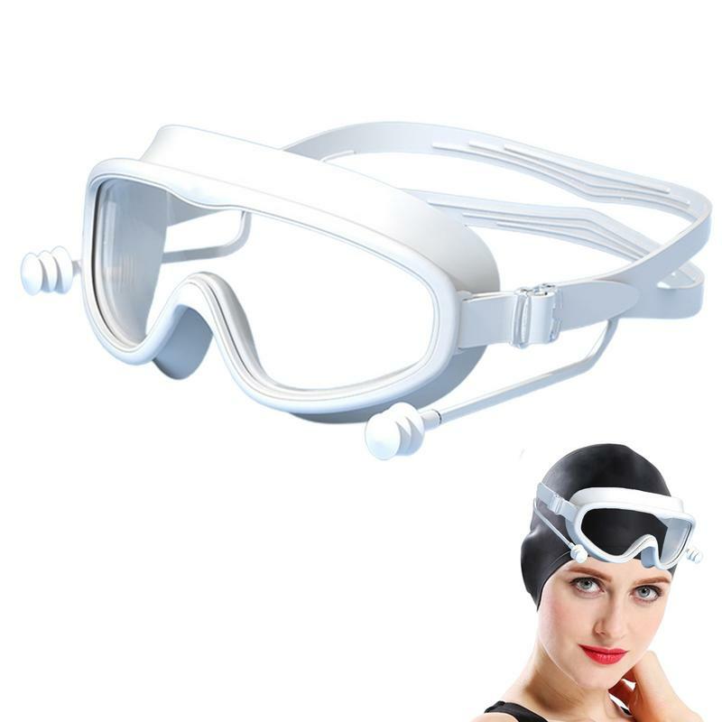 Zwembril Voor Mannen Professionele Zwembril Wide View Anti-Fog Volwassen Zwembril Siliconen Bril Voor Mannen Vrouwen Jeugd
