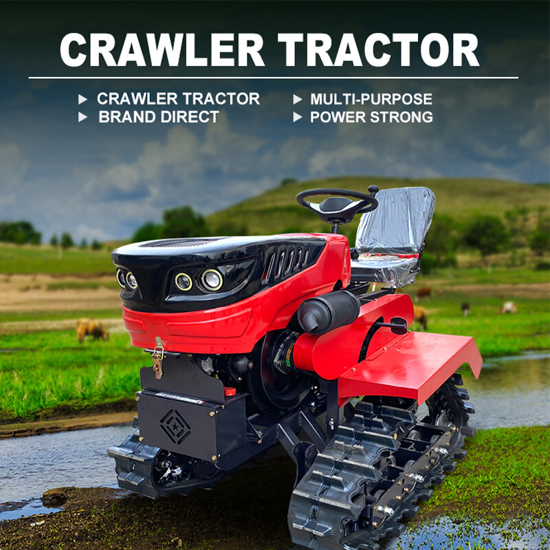 Manufacturer Small Farm Cultivators Agricultural Machinert Plow Remote Control Tractor On Sale