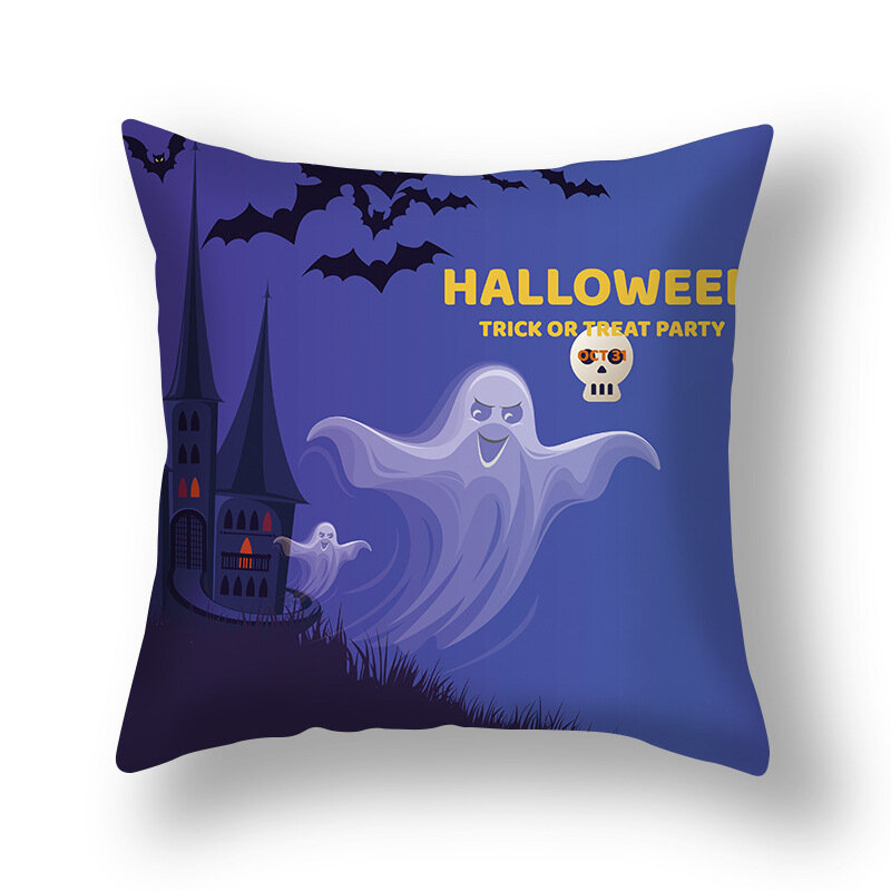New 45cm Halloween Pillowcase Cute Pumpkin 2022 Decor Home Ornament Happy Halloween Gifts Sofa Cushion Cover