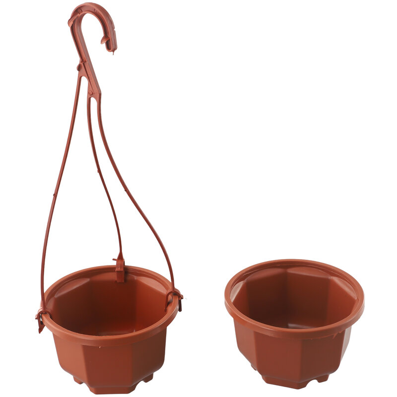 1 pz plastica vaso di fiori catena cesto di piante portapiante appeso balcone Decor vasi per piante gancio gancio accessori da giardino