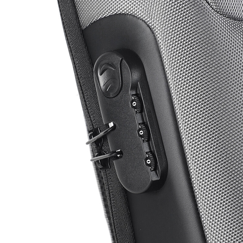 Мужская сумка-Антивор через плечо с USB-зарядкой