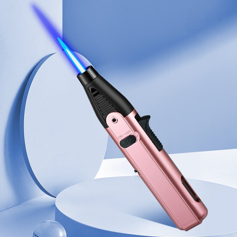 Pen style spray gun windproof lighter, high-temperature blue flame cigar, moxibustion windproof direct charge