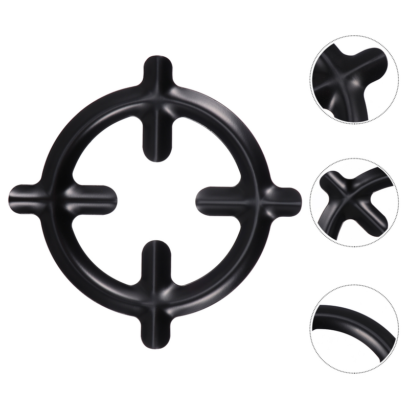 3 Pcs Hob Gas Ring Reducer Stove Racks The Cooking Utensils Iron Round Pot Burner Replacement Replacement Wok