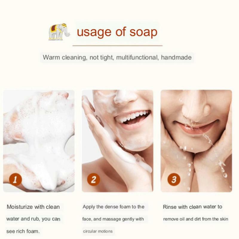 Rice Milk Soap Moisturizing Soap Cleansing Thai Bar With Multi Uses Business Trip Travel Portable Bar For Hand Washing Removing