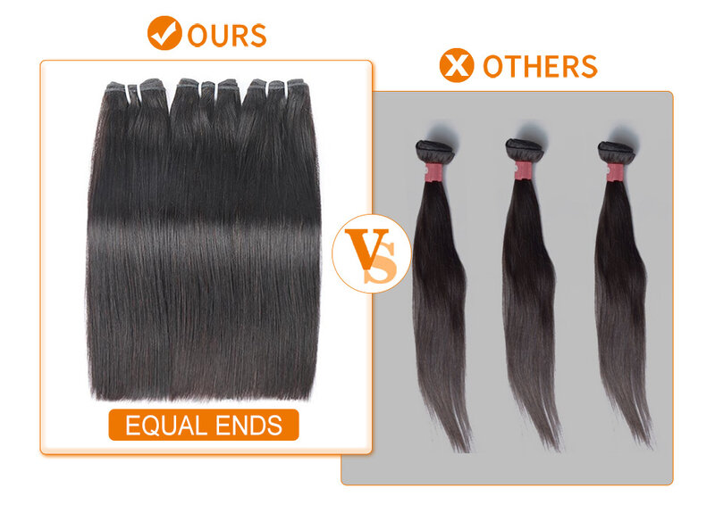 Bliss brazylijski pasma prostych włosów 1/3 sztuk proste włosy ludzkie wiązki 12A Remy szmaragd Plus wiązki doczepy z ludzkich włosów
