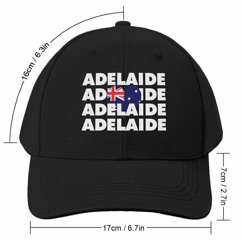 Adelaide ist meine Heimatstadt in Australien Baseball Cap Snap Back Hut Anime Big Size Hut Mädchen Männer