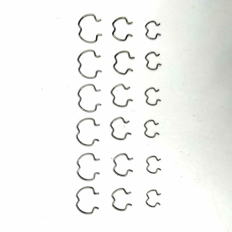 伝送冷却ライン用クイックコネクタクリップ、8 "、1/2" 、5/8 "、800-801、18個
