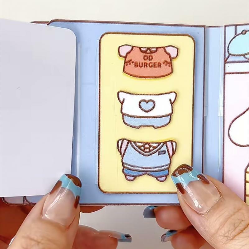 산리오 카왈리 마이 멜로디 시나모롤 포차코 폼폼푸린 스티커 게임, 조용한 책, 재미있는 DIY 애니메이션 소녀 선물, 어린이 장난감 선물
