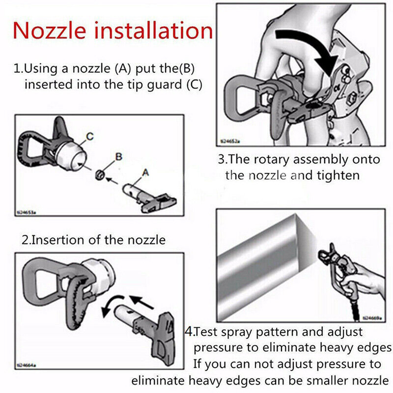 Fflp Nozzle 514,512 Graco Originele Tip Originele Airless Spray Tip Fijne Afwerking Lage Druk Nozzle Guard Voor Airless Verf Spray