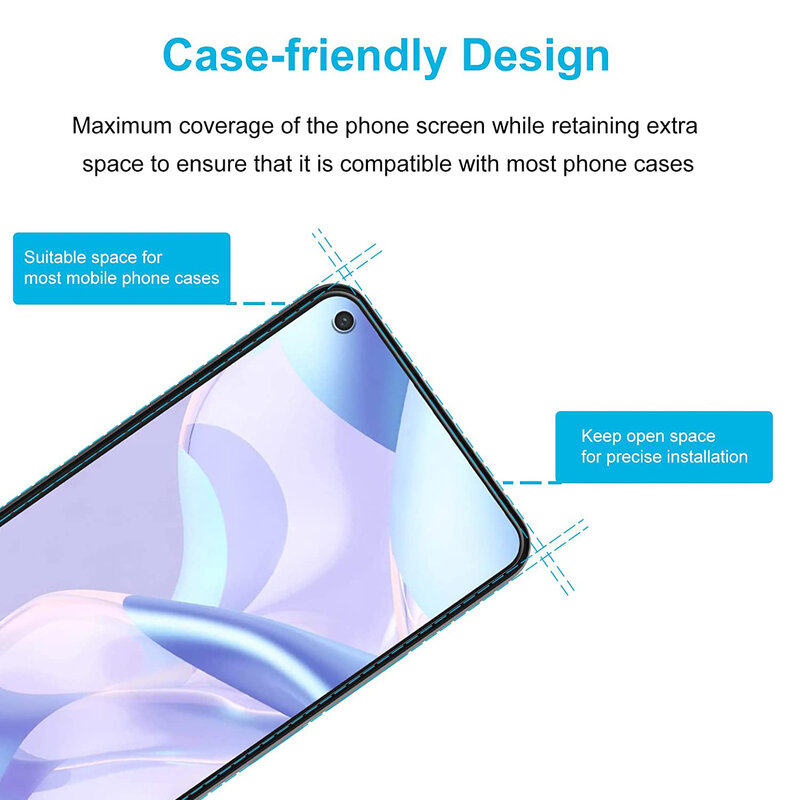 Protecteur d'écran pour Xiaomi, Film en verre, 11 Lite, 5G, NE, Guatemala, 2 pièces, 4 pièces