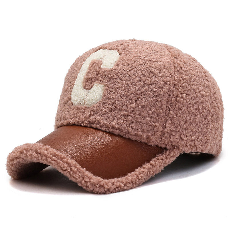 文字が刺繍された野球帽,ラムウールの野球帽,カシミヤ,暖かいケープ,冬,2022