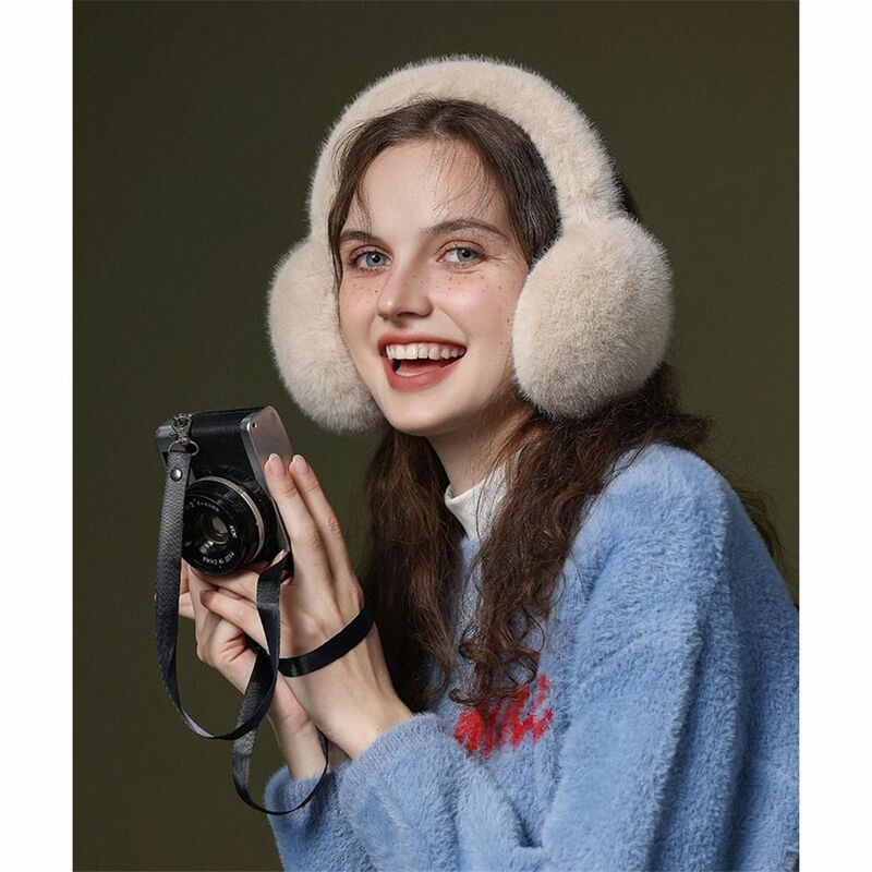 Faux Rabbit Fur Winter Ear Muffs Fashion Fluffy Soft Ear Covers Fluffy Ear Warmers for Women & Men