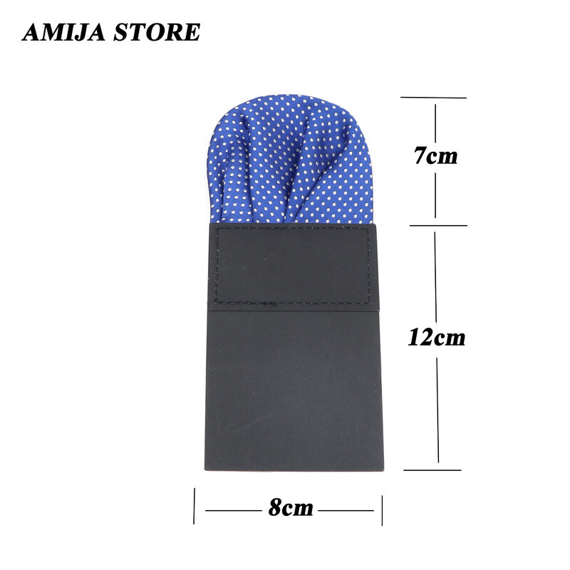 Satin Dots Handkerchief For Man Suits Acceossories Pre-folded Pocket Square Fashion Towels For Wedding Business Chest Gentlemen
