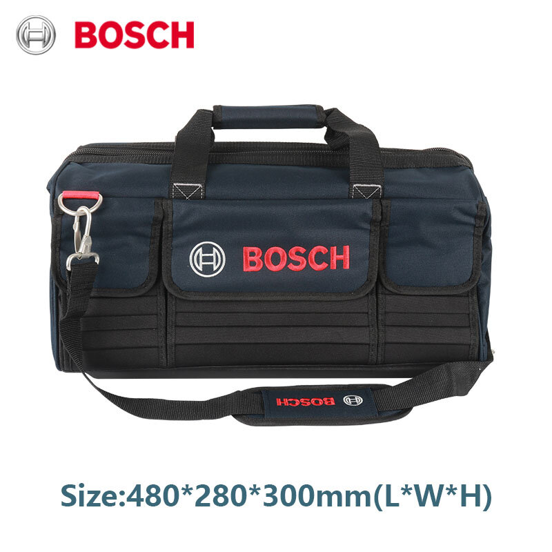 Bosch เครื่องมือแบบพกพากระเป๋า Maintenance ผ้าใบขนาดใหญ่กระเป๋าเครื่องมือสวมใส่เดิมช่างไฟฟ้ากระเป๋าถือ