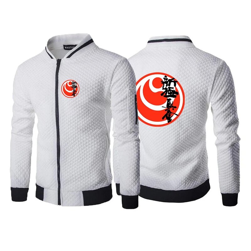 2024 Men Kyokushin Karate Spring and Autumn Printing Casual Fashion Printing New Six-color Zipper Round Neck Hight Quality Coat