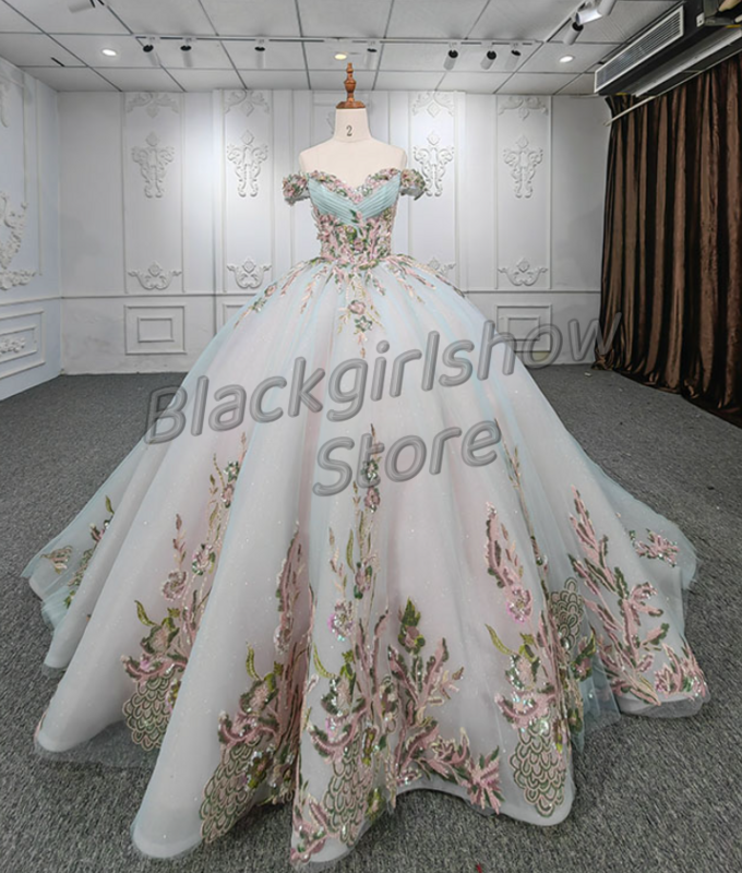 Vestido Quinceanera branco com bainha, Vestidos elegantes, Applique de cristal, Bordados, Tule Design, 15, 2024