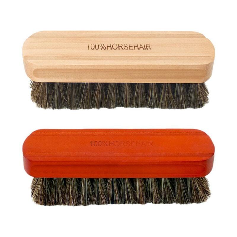 Soft Horsehair Leather Cleaning Brush Genuine Horsehair Detailing Brush Car Interior Detailing Tool For Car Cleaning And Washing