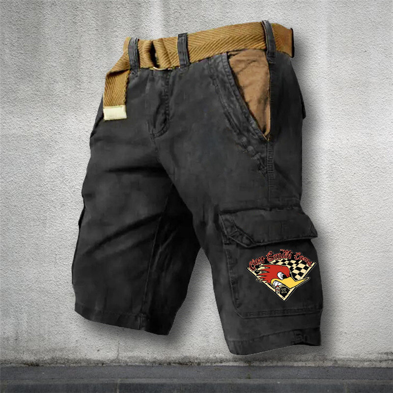 Amerykański retro spodenki, męskie letnie gorące, modne moda uliczna spodenki jeansowe, M-3XL w stylu street retro