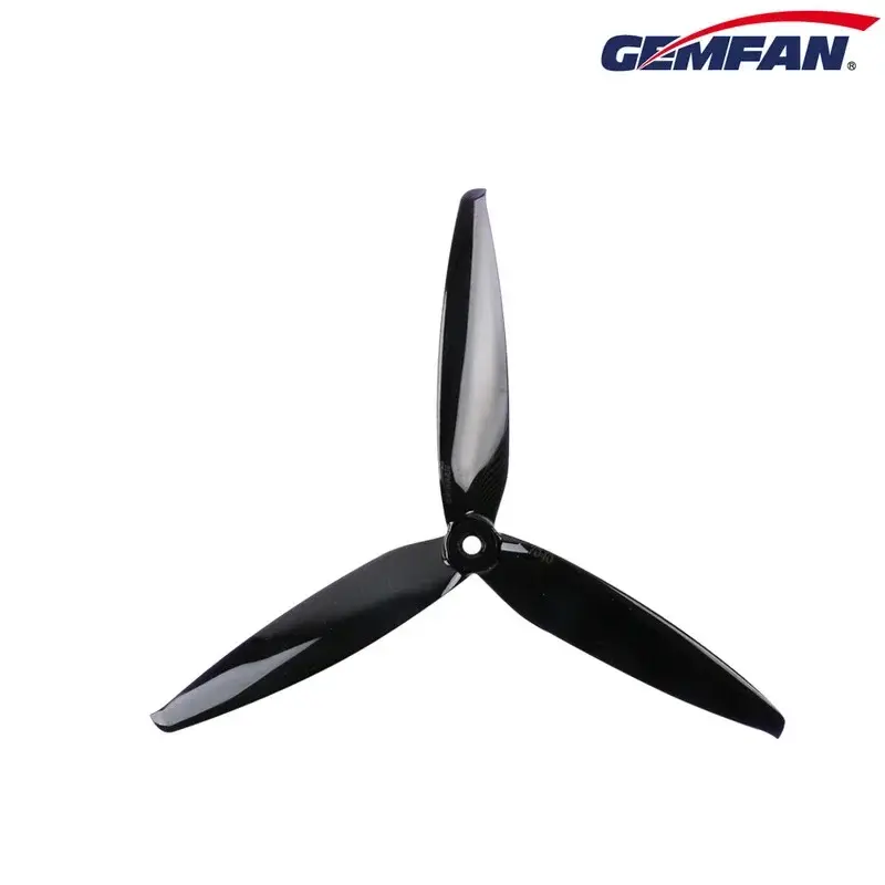 Gemfan Flash-hélice de Pc para Drones Rc Fpv Freestyle, piezas de bricolaje, 5 pares (10cw + 10ccw), 7x4x3, 3 aspas, 7 pulgadas de largo alcance, Lr7