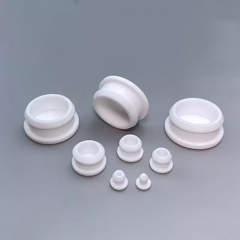 Pressão de borracha de silicone de alta temperatura branca na tomada do furo, tampa do rolha do selo, tampão Dustproof, 2.5mm-50.6mm