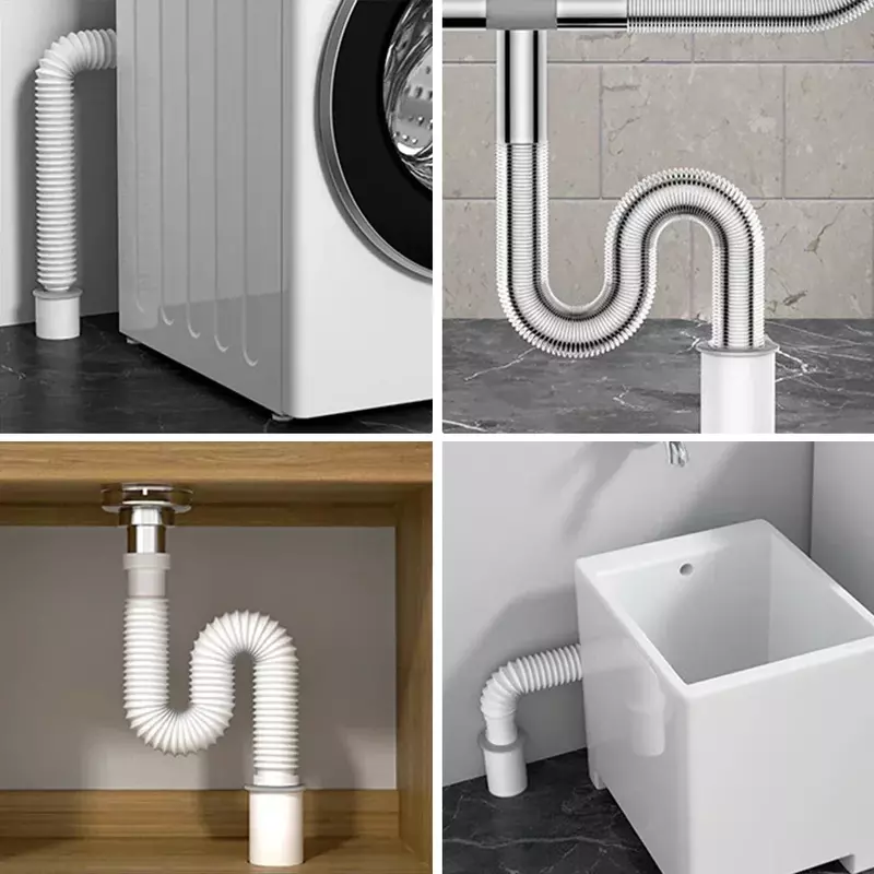 Sewer Trap Silicone Drain Pipe Seal Plug Kitchen Sink Sewer Plug Bathroom Accessories Siphon Tube Bathtub Home Drains Items Cap