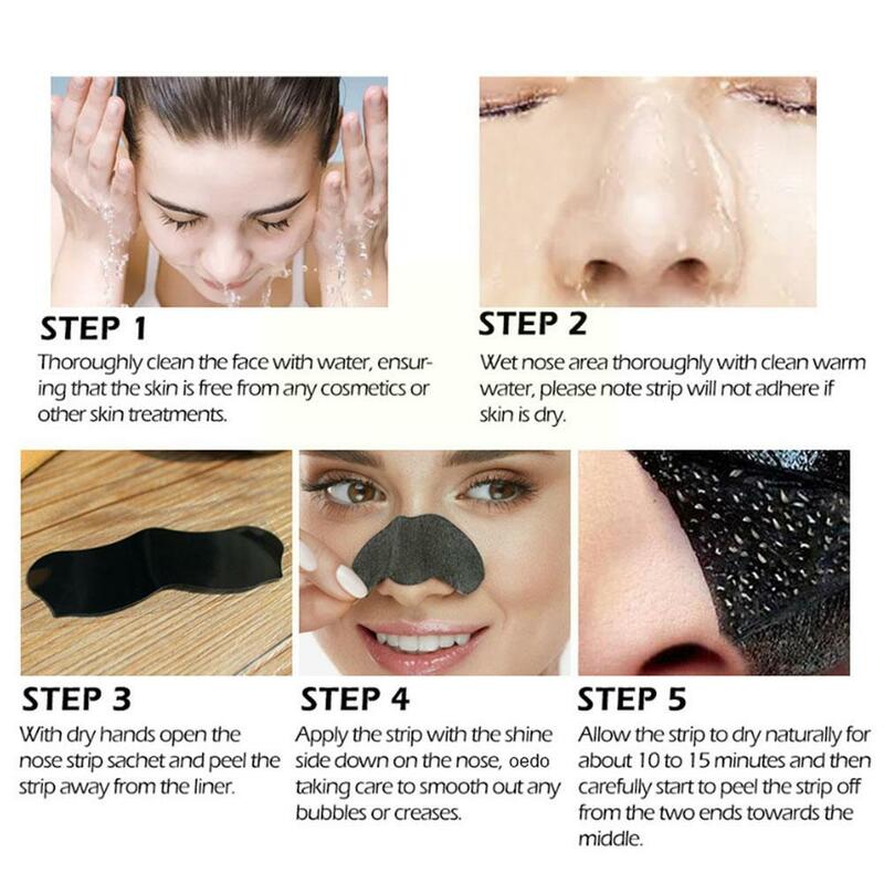 1pc New Style Mango Blackhead Remover Nose Mask Acne Lift Black Firming Pore Mask Face Acne Peeling Strip G8L0