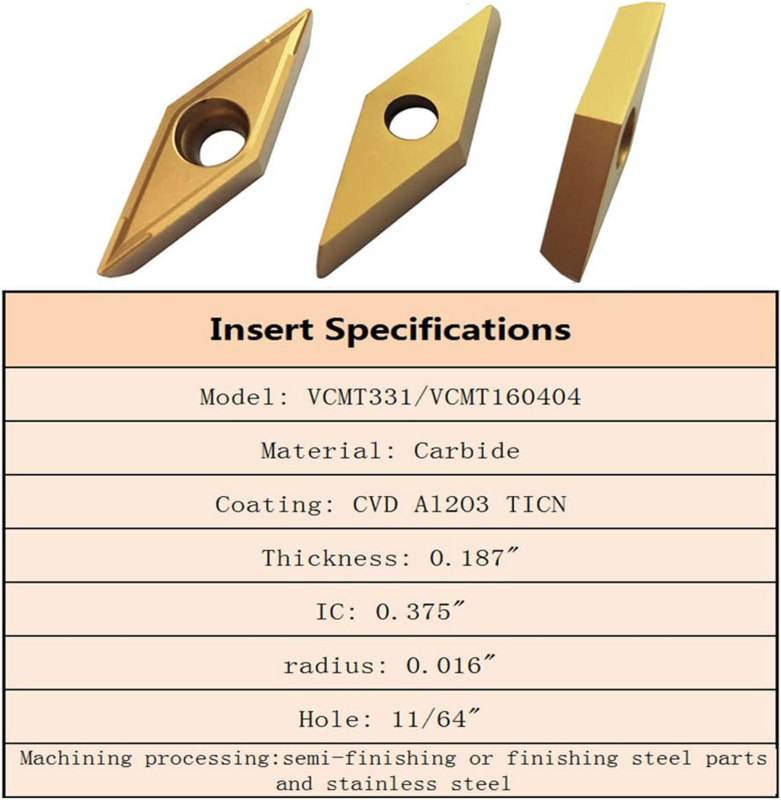 Svjcr16h16インデックス可能な超硬ターニングツール、インサートホルダー、金属旋盤、切削工具、vcmt331、1個、5インチ、8インチ、16mm