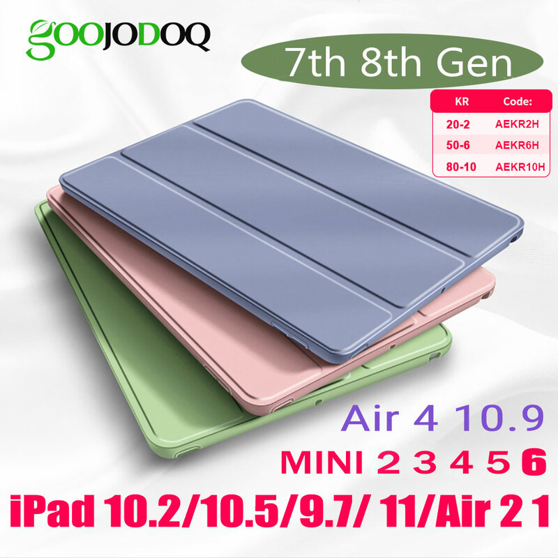 Para iPad Air 2 4 Case para iPad Do Ar 8th 9th 10th Geração Caso 10.2 para iPad Pro 11 7th 2 3 4 5 Ar 102 Mini 6 4 5 Tampa Do Caso