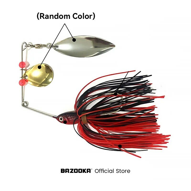 Bazooka 15g 18g Spinnerbait Fishing Lure Wire Bait Metal Spinner Buzzbait Swimbait Hook JIG Kit Skirt peche For Bass Pike Winter