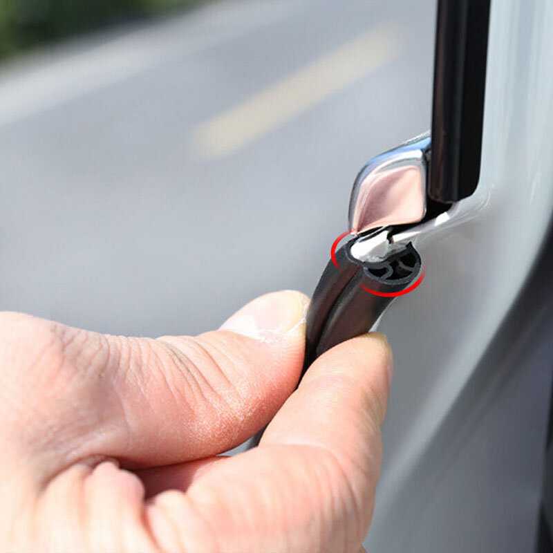 Tiras de proteção de carro de borracha de vedação de carro de isolamento acústico de porta anti-riscos fita adesiva de vedação para acessórios de interiores automotivos