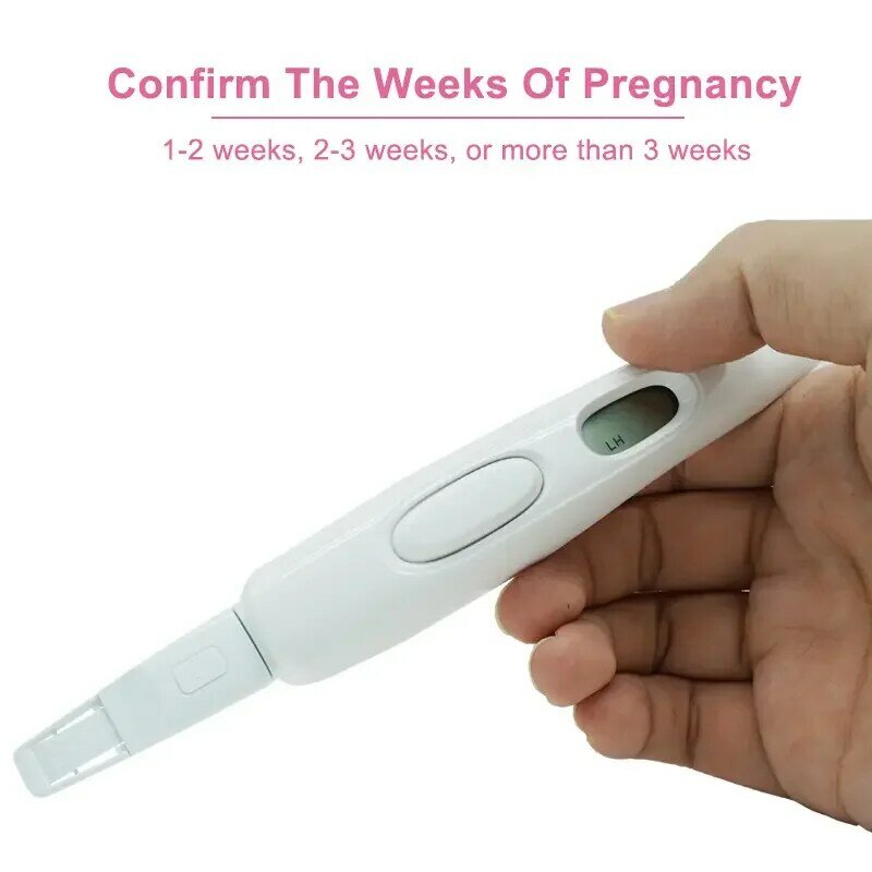 Zioxx-Test d'ovulation numérique réutilisable, test de grossesse avec indicateur de semaines, résultat précoce