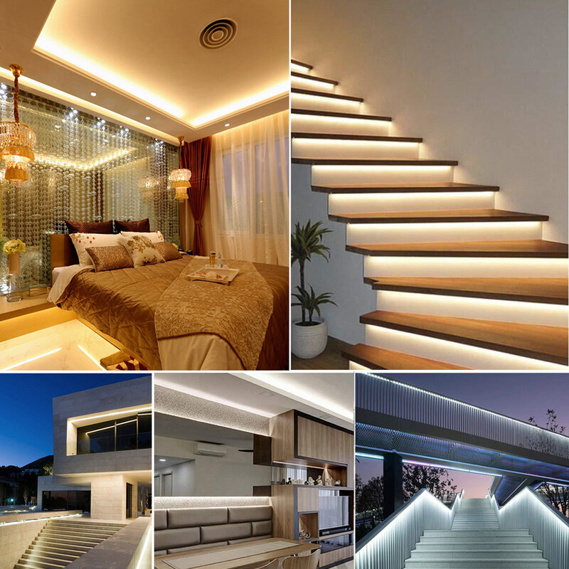 Tira de luces Led de alto brillo, 220V, 120Led/M, 5M, 10M, 20M, resistente al agua, blanco Natural cálido, para decoración de sala de estar