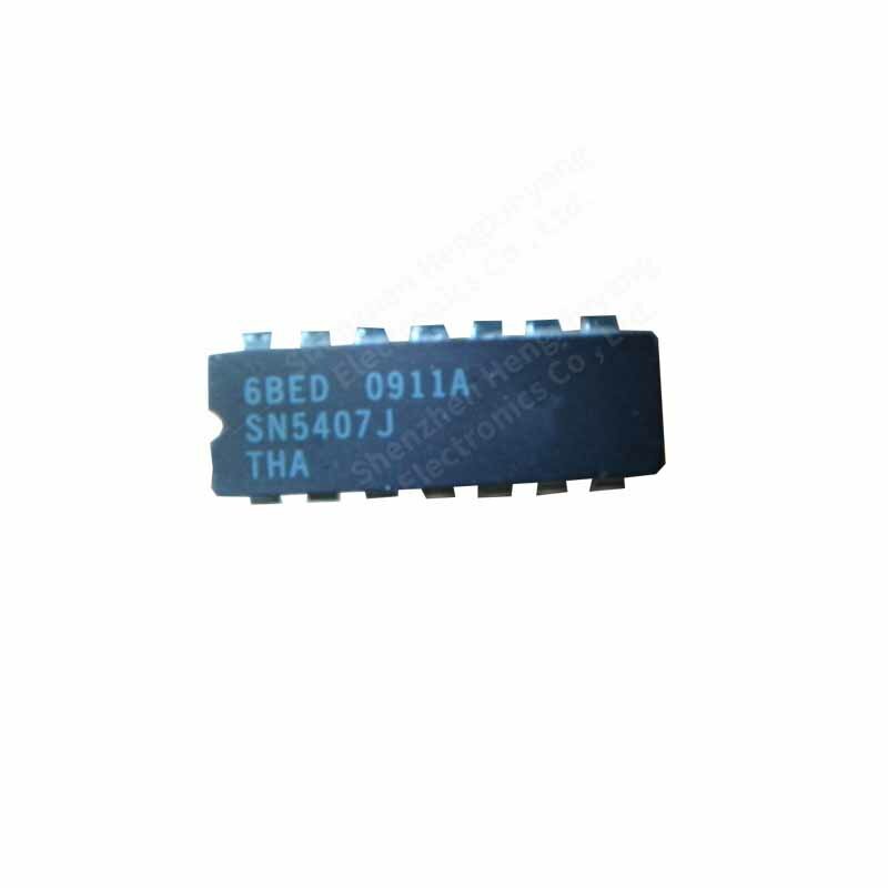 1PCS   SN5407J package DIP-14 in-phase buffer and driver