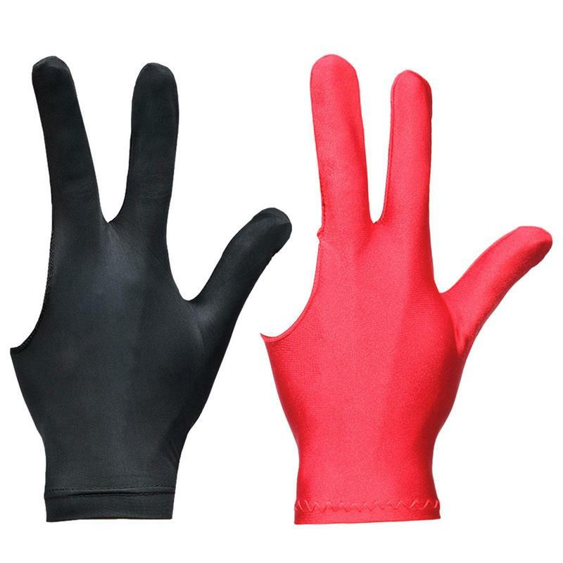 ถุงมือพูลบิลเลียดถุงมือพูลยูนิเซ็กส์สำหรับ aksesoris olahraga บิลเลียดวัสดุสแปนเด็กซ์สำหรับอาชีพบิลเลียดและมือใหม่