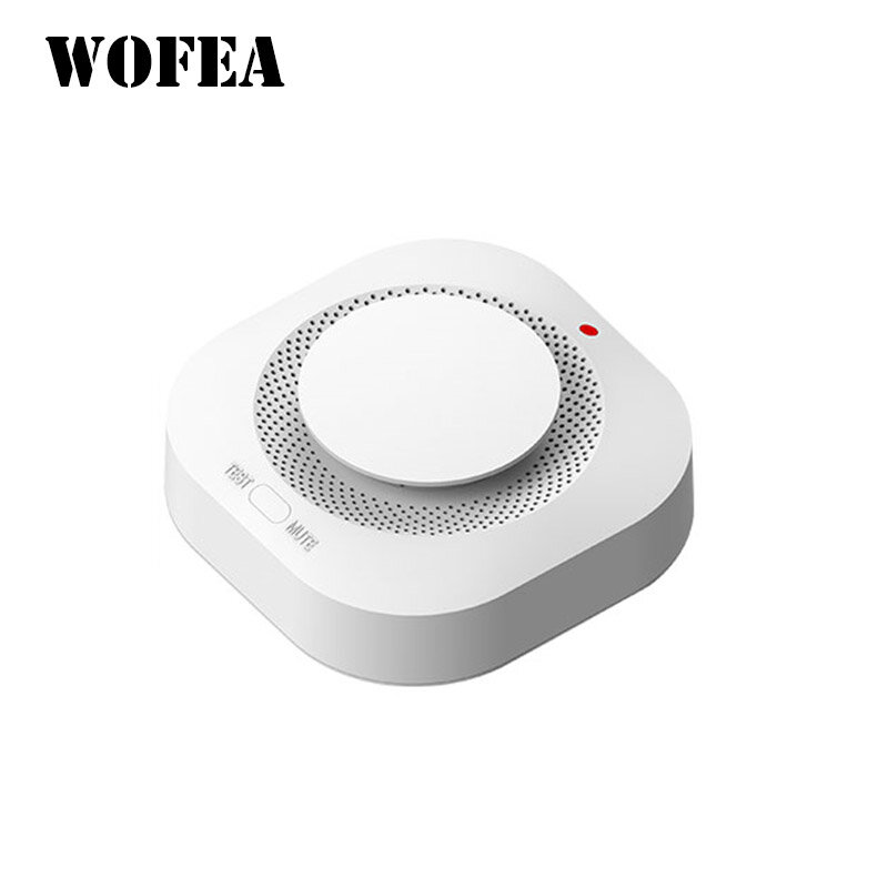 Sensor Alarm Detetor Asap Nirkabel untuk Sistem Alarm Rumah 433MHZ Sistem Keamanan Rumah Alarm Kebakaran Asap Melindungi