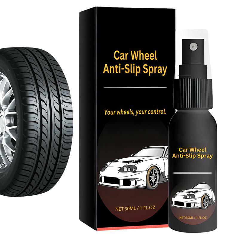 Spray antideslizante para rueda de coche, agente de cuidado de rueda de coche, Spray antideslizante, agente de limpieza de restauración, limpiador de ruedas de coche para vehículo, 30ml