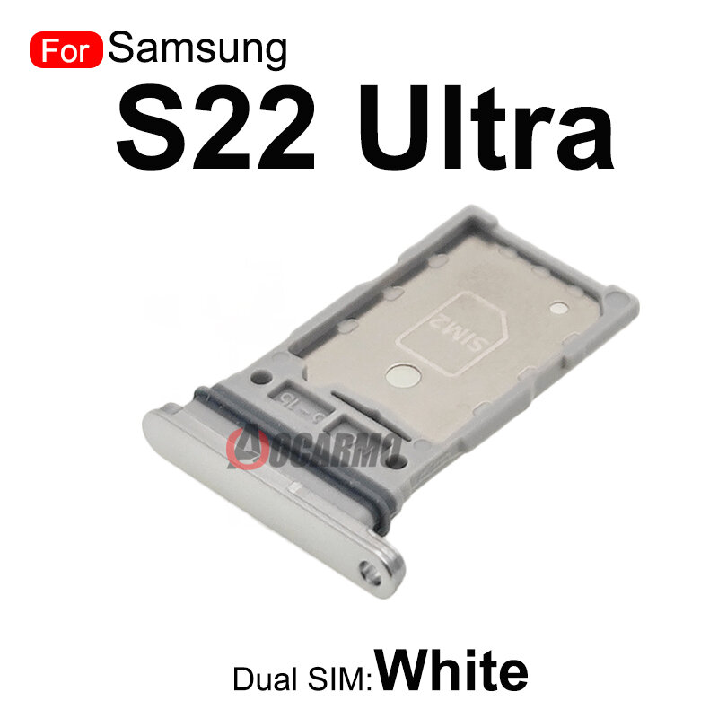 For Samsung Galaxy S22 Ultra Sim Tray Single Dual SIM Card Slot Holder Replacement Parts