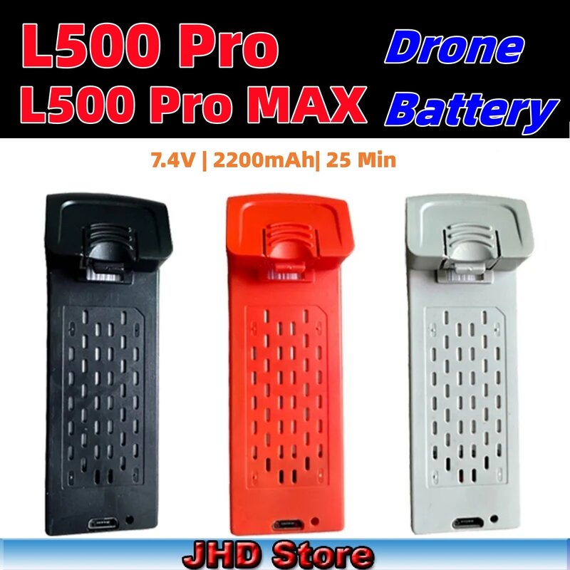JHD L500 프로 맥스 배터리, LYZRC L500 프로 드론 배터리, 2200mAh 배터리 액세서리, 도매
