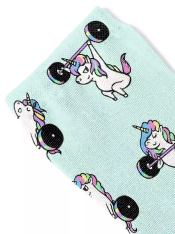 LIFTING-Unicorn Socks para Homens e Mulheres, Non-Slip, Bright Garter