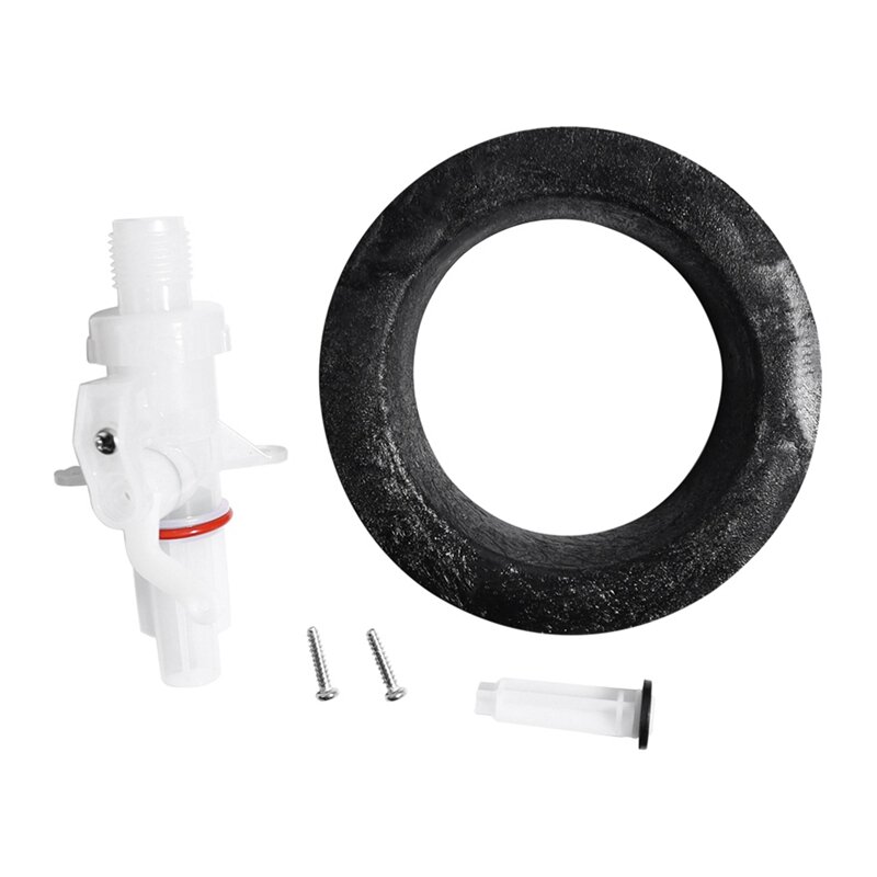 13168 RV Toilet Water Valve Kit For Thetford Aqua Magic IV Toilets High And Low Models As Shown ABS