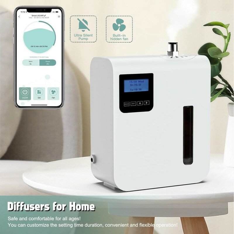 Ätherisches Öl Aroma Diffusor Smart Bluetooth Wifi Timing automatischen Duft 300ml für zu Hause Hotelzimmer drahtlose Duft maschine