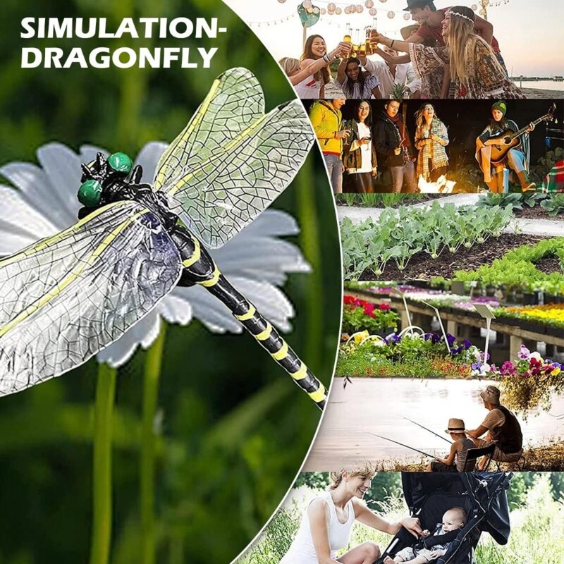 Simulation extérieure-libellule outils anti-insectes prévention adulte moustiques répulsifs extérieurs Simulation livraison