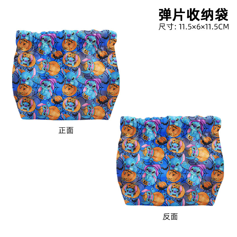 Disney Lilo Stitch Halloween T8840 Anime Briefcases Coin Bag Cartoon Makeup Bag Casual Purses Card Storage Handbag Gift