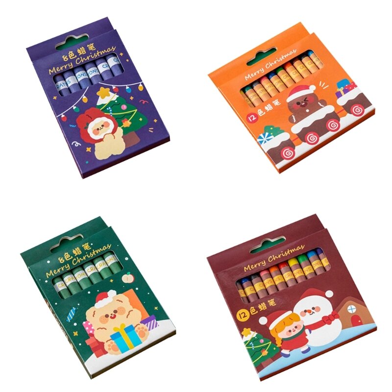 Washable Crayon Pens Finger-grip Recommended Age 3 ＋ for Boys Girls Students Coloring Card Making Art Drawing