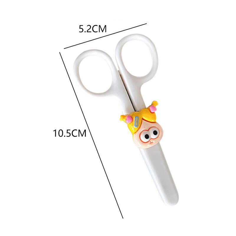 Mini Cartoon Cute Scissor Ins Style Portable Stainless Steel Blade Cutter For Paper Handwork Stationery Office School Supplies