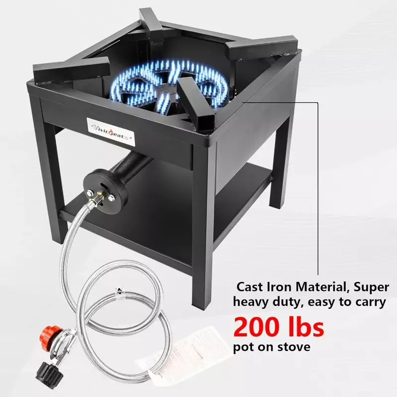 Camping Camp Range Chef Griddle Outdoor Kitchen Garden grill propane gas 20PSIG high pressure cook Stove Burner Freight free