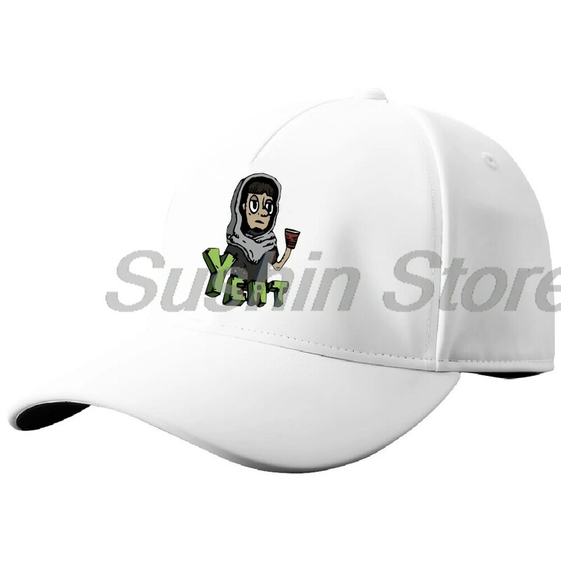 Yeat Rapper topi bisbol Logo kartun topi Trucker Pria Wanita topi Trucker luar ruangan musim panas uniseks topi matahari