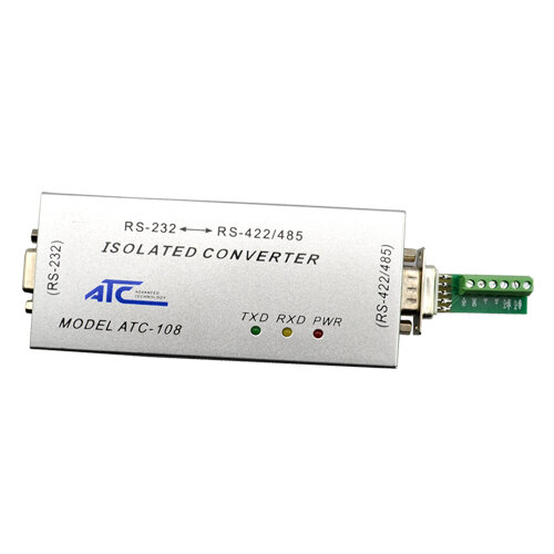 Conversor De Sinal Com RS232 Para RS485 Adaptador, 485 Comunicação Monitor, Controle De Acesso, ATC-108