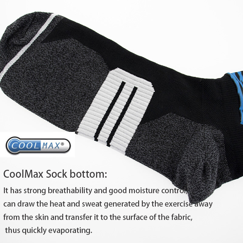 Calcetines deportivos de compresión para hombre y mujer, medias transpirables antideslizantes para ciclismo profesional