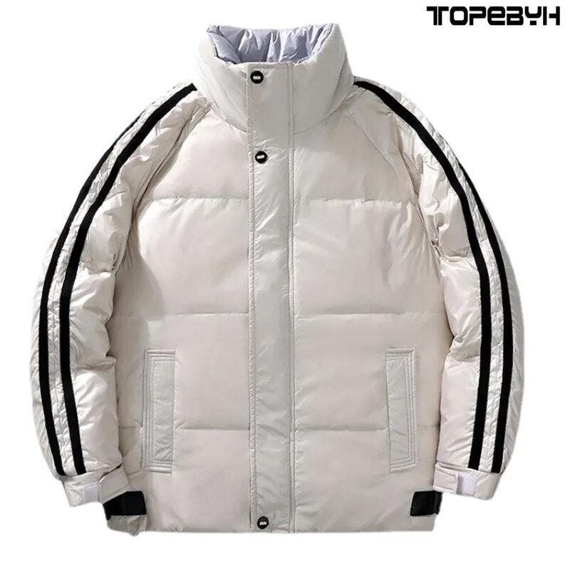 High Quality Cold Proof Down Jacket for Men's Casual Coat Mid Length Thickened Hood Winter New Warm Men's Wear Tops